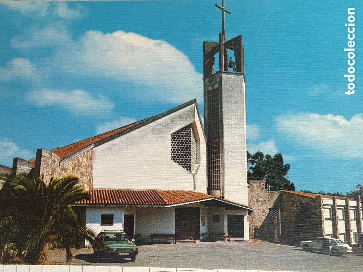 Postales: Iglesia de Oleiros Coru&ntilde;a