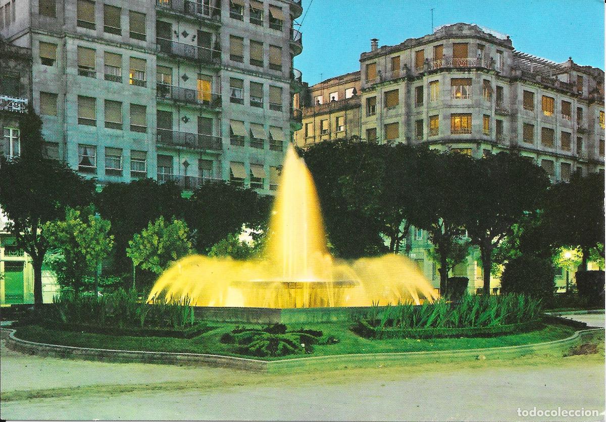 Postales: [POSTAL] La Alameda. Fuente luminosa. Vigo (Pontevedra) (sin circular)