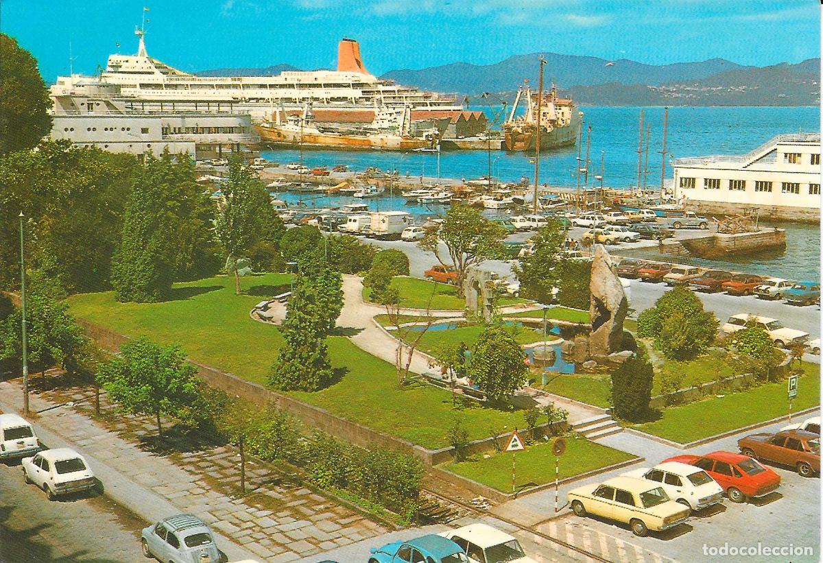 Postales: [POSTAL] Jardines de Elduayen y vista parcial de El Puerto. Vigo (Pontevedra) (sin circular)