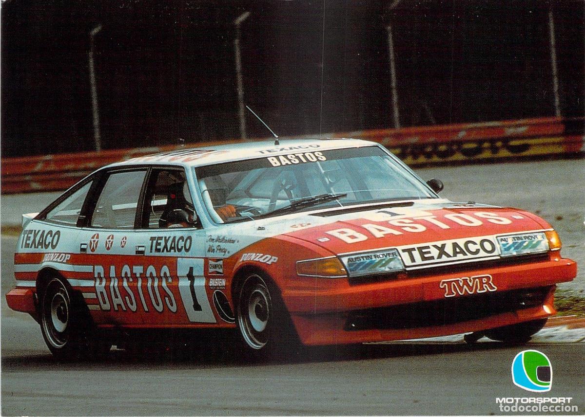 Postales: Postal de Publicidad Austin Rover Vitesse TWR Bastos Texaco