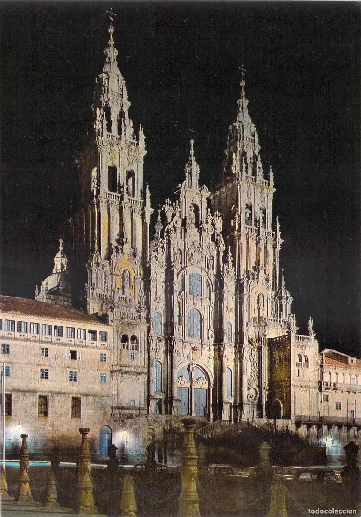 Postales: Postal de la Catedral de Santiago de Compostela, Fachada del Obradoiro