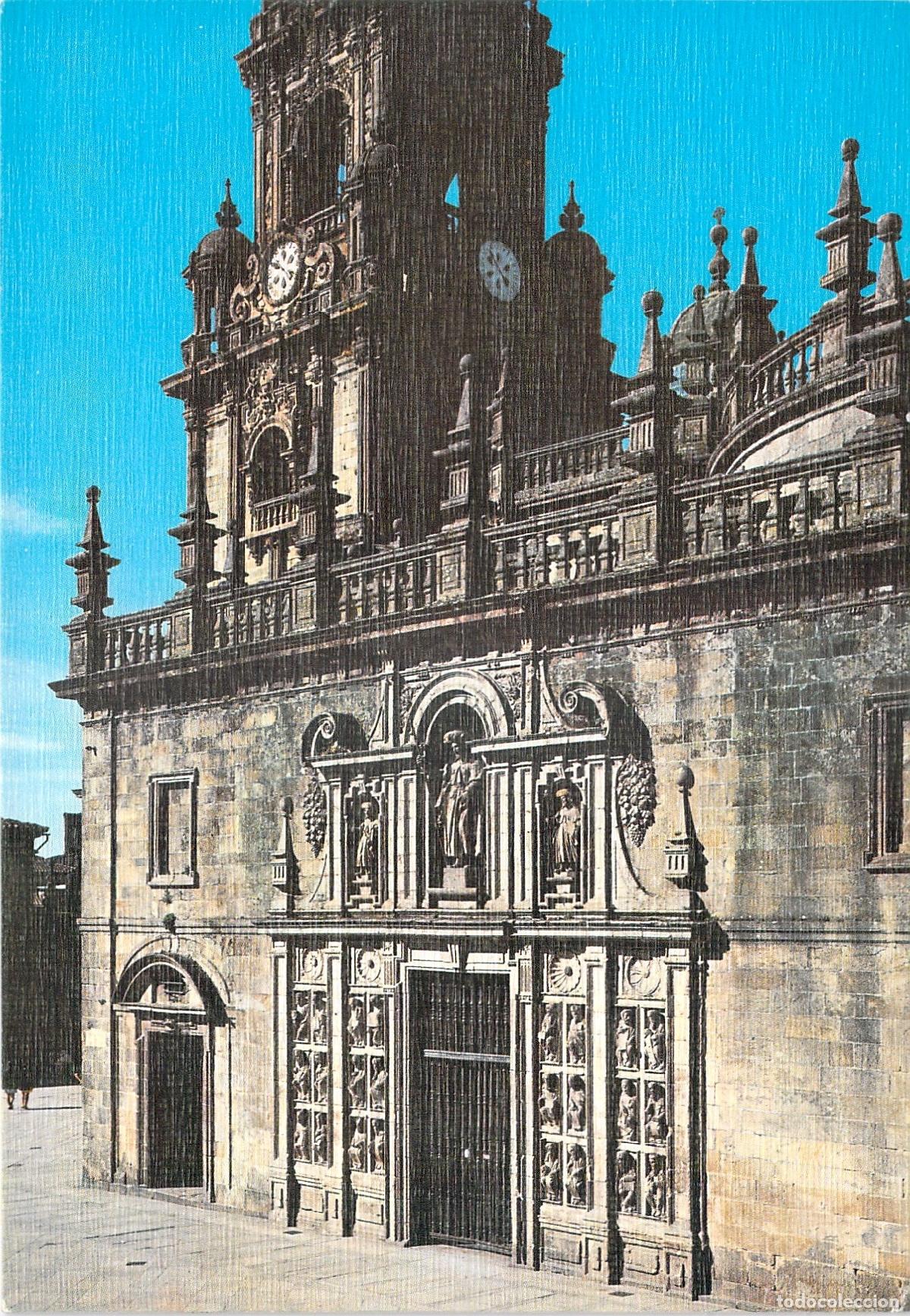 Postales: Postal de Santiago de Compostela, Puerta Santa de la Catedral