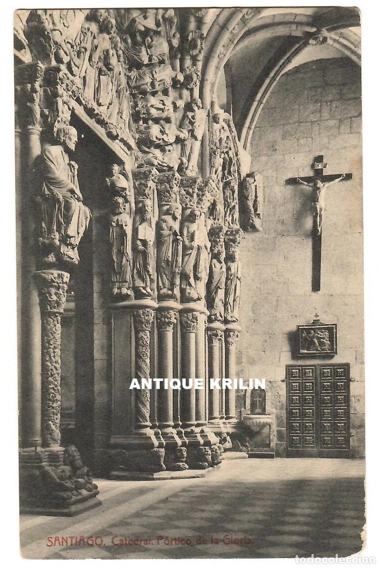 Postales: SANTIAGO / CATEDRAL / PORTICO DE LA GLORIA / EDICION THOMAS / SIN FRANQUEAR
