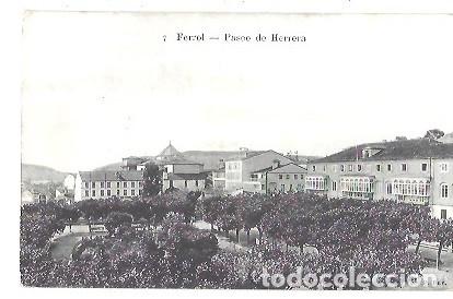 Postales: ANTIGUA POSTAL 7 FERROL PASEO DE HERRERA PAPELERIA DE EL CORREO GALLEGO