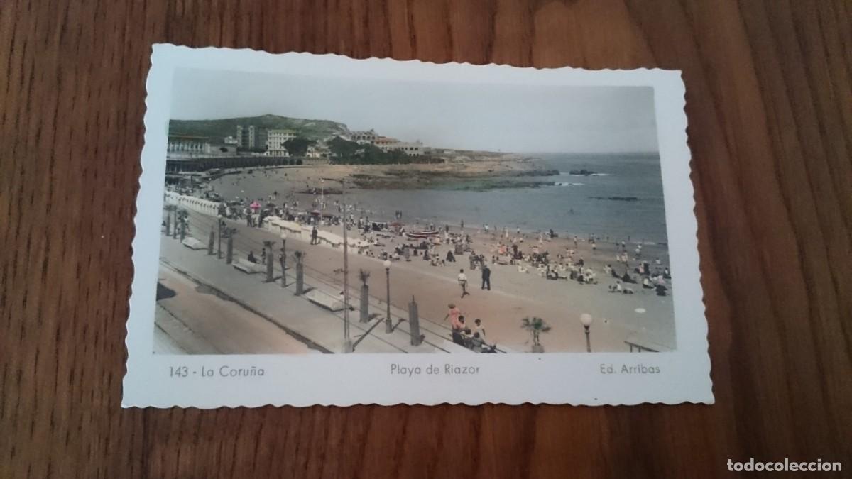 Postales: TARJETA POSTAL 143 LA CORU&Ntilde;A PLAYA DE RIAZOR - NO CIRCULADA - EDICI&Oacute;N ARRIBAS