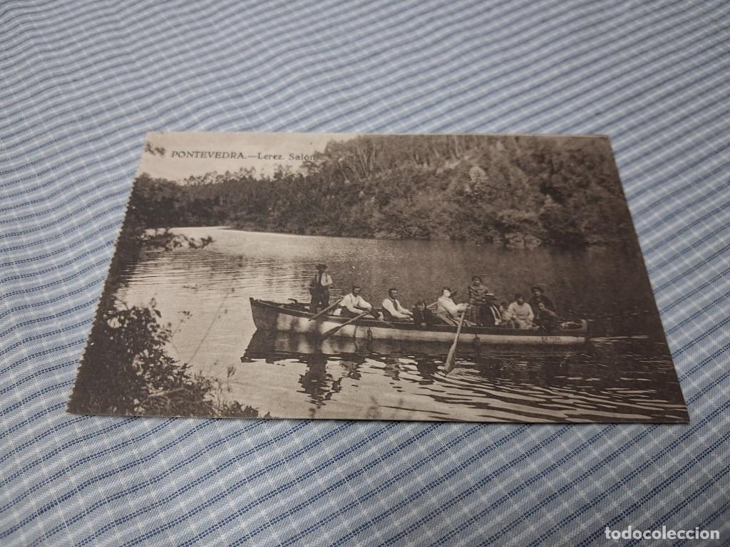 Postales: Postal antigua Galicia. Pontevedra. Lerez. Sal&oacute;n