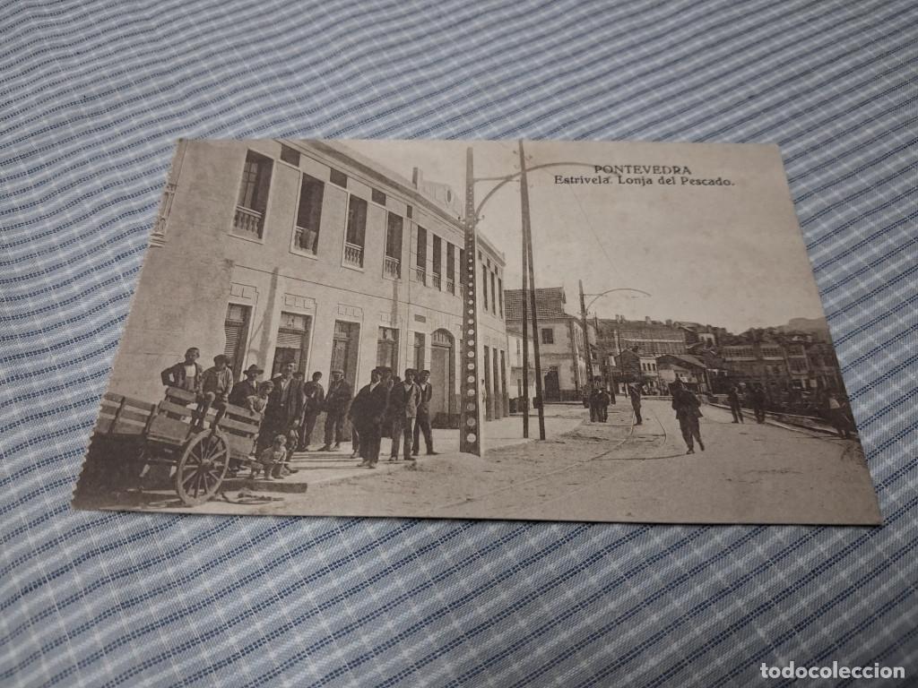 Postales: Postal antigua Galicia. Pontevedra. Estrivela. Lonja del Pescado