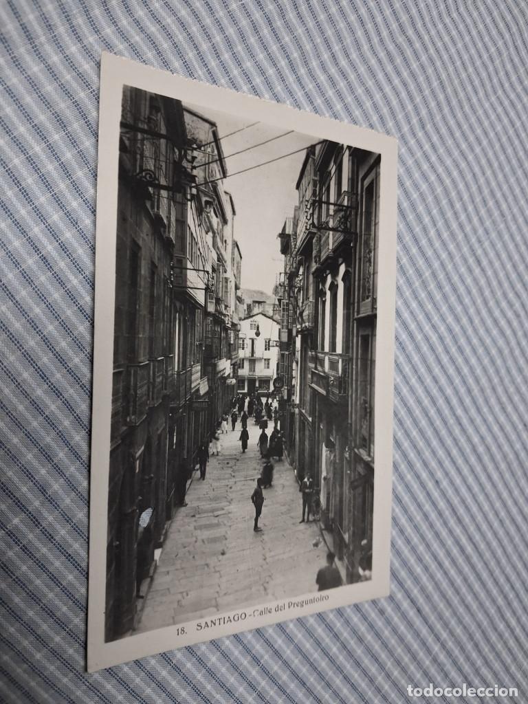 Postales: Postal antigua Galicia. Santiago. Calle del Preguntoiro