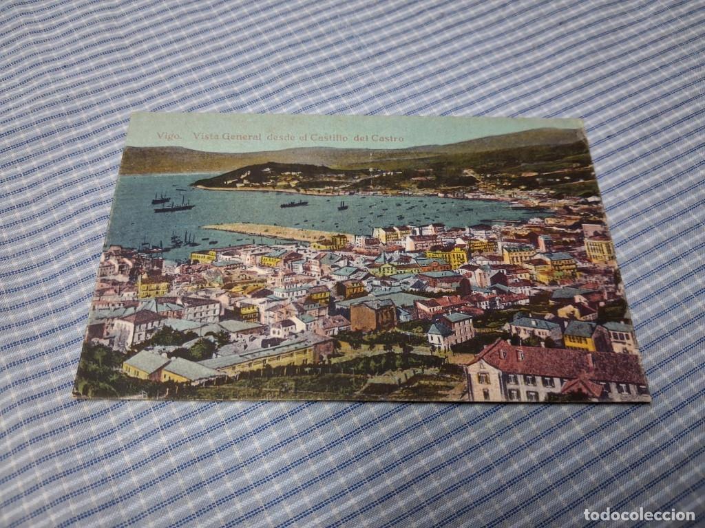 Postales: Postal antigua Galicia. Vigo. Vista general desde el Castillo de Castro