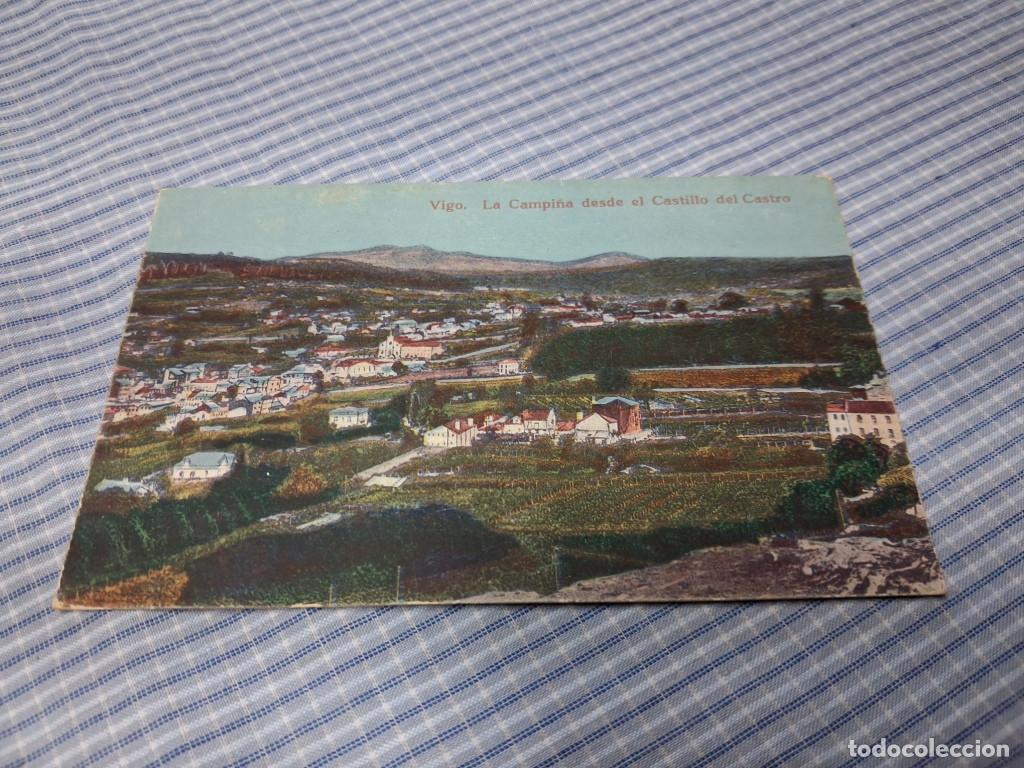 Postales: Postal antigua Galicia. Vigo. La Campi&ntilde;a desde el Castillo del Castro