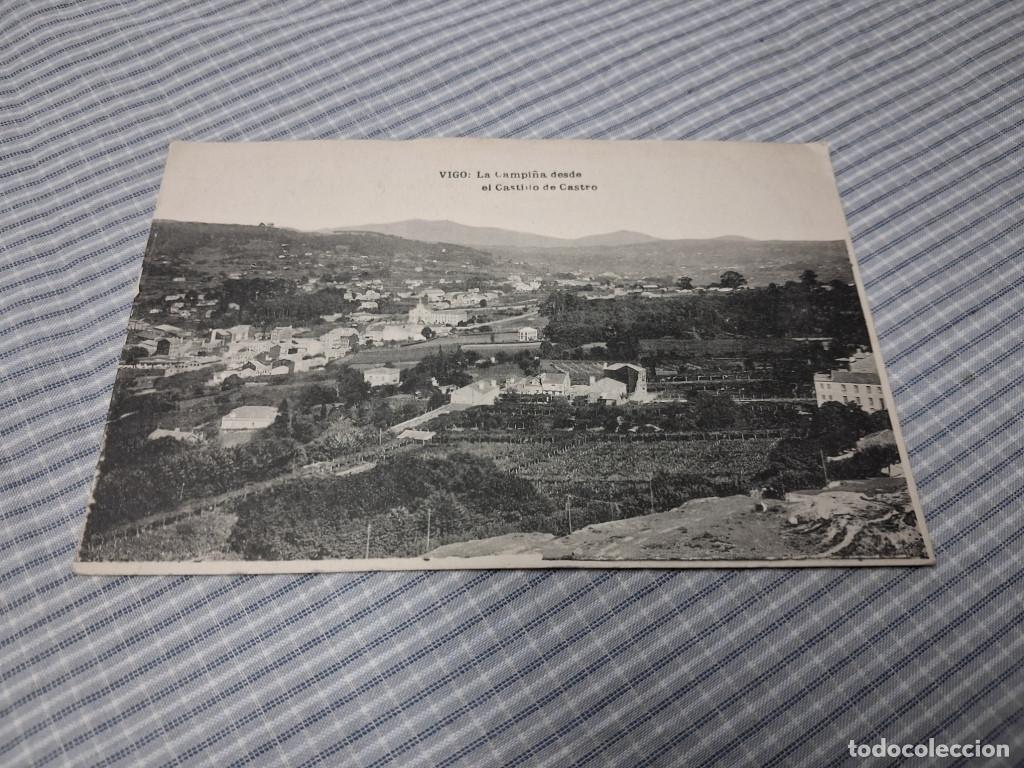 Postales: Postal antigua Galicia. Vigo.La Campi&ntilde;a desde el Castillo de Castro