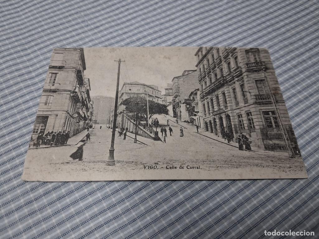 Postales: Postal antigua Galicia. Vigo. Calle del Carral.