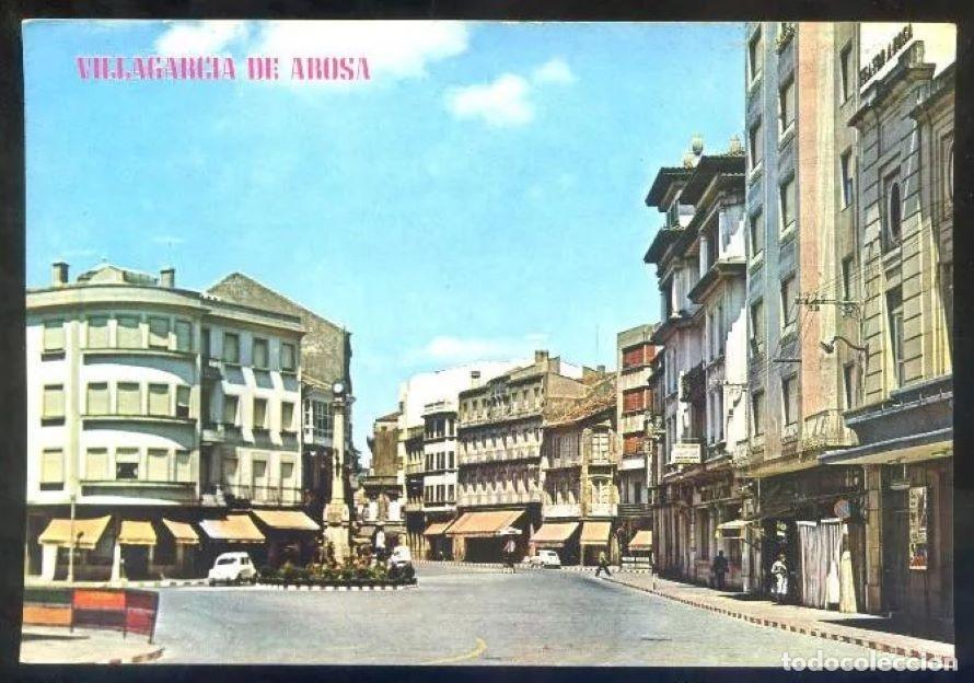 Postkarten: Villagarc&iacute;a de Arosa. *Plaza de Calvo Sotelo* Ed. Paris n&ordm; 423. Nueva.