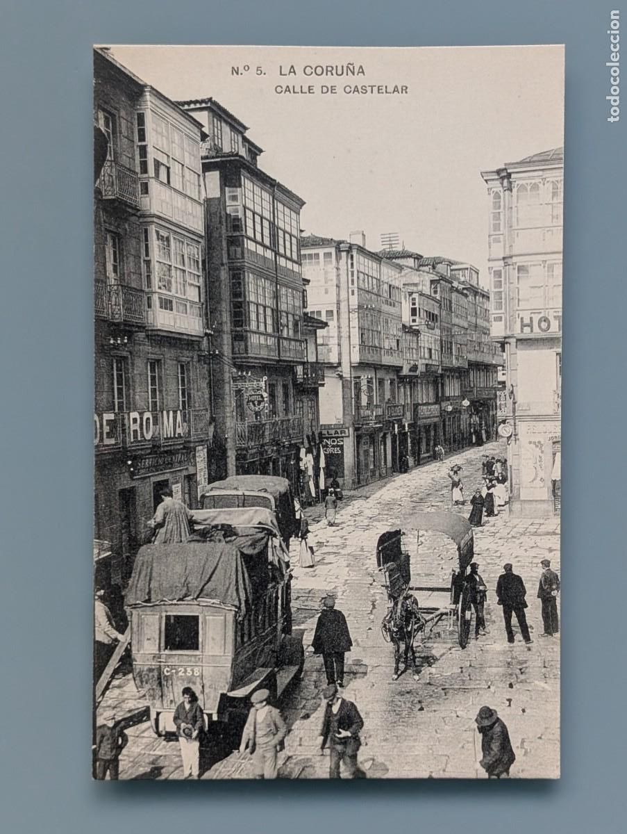 Postales: POSTAL CORU&Ntilde;A N&ordm; 5 CALLE DE CASTELAR ED HAUSER Y MENET VIGO SANTIAGO PERFECTA CONSERV SIN DIVIDI