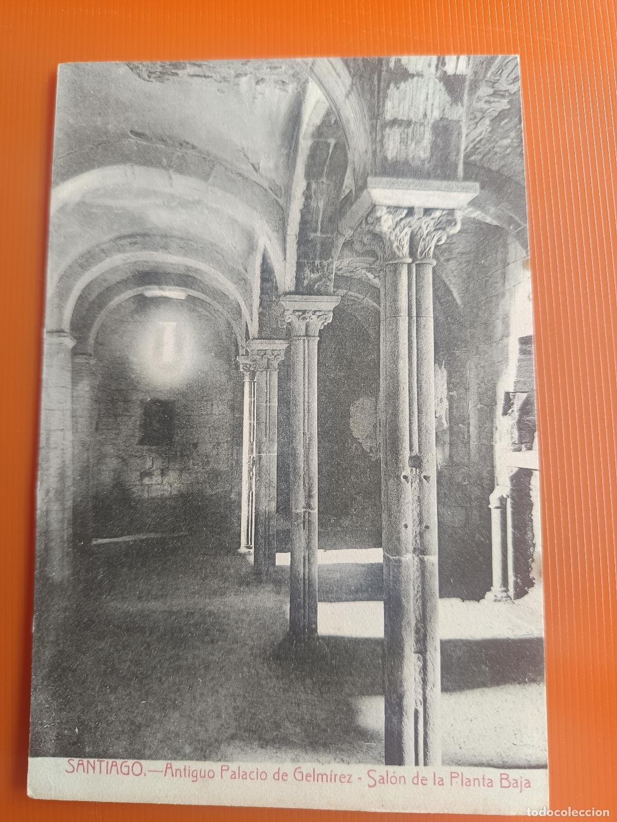 Postales: POSTAL SANTIAGO DE COMPOSTELA,ANTIGUO PALACIO DE GELMIREZ SALON OLANTA BAJA, PAPELERIA EL SOL, S/C