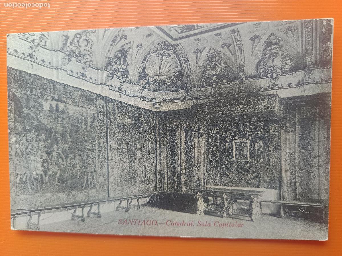 Postales: POSTAL SANTIAGO DE COMPOSTELA, CATEDRAL SALA CAPITULAR, PAPELERIA EL SOL, S/C