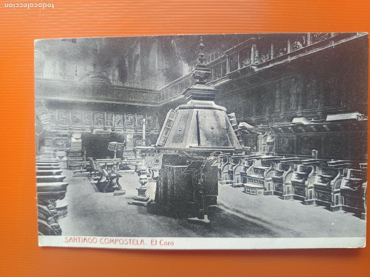 Postales: POSTAL SANTIAGO DE COMPOSTELA, EL CORO, 418 FOTOTIPIA THOMAS BARCELONA, S/C