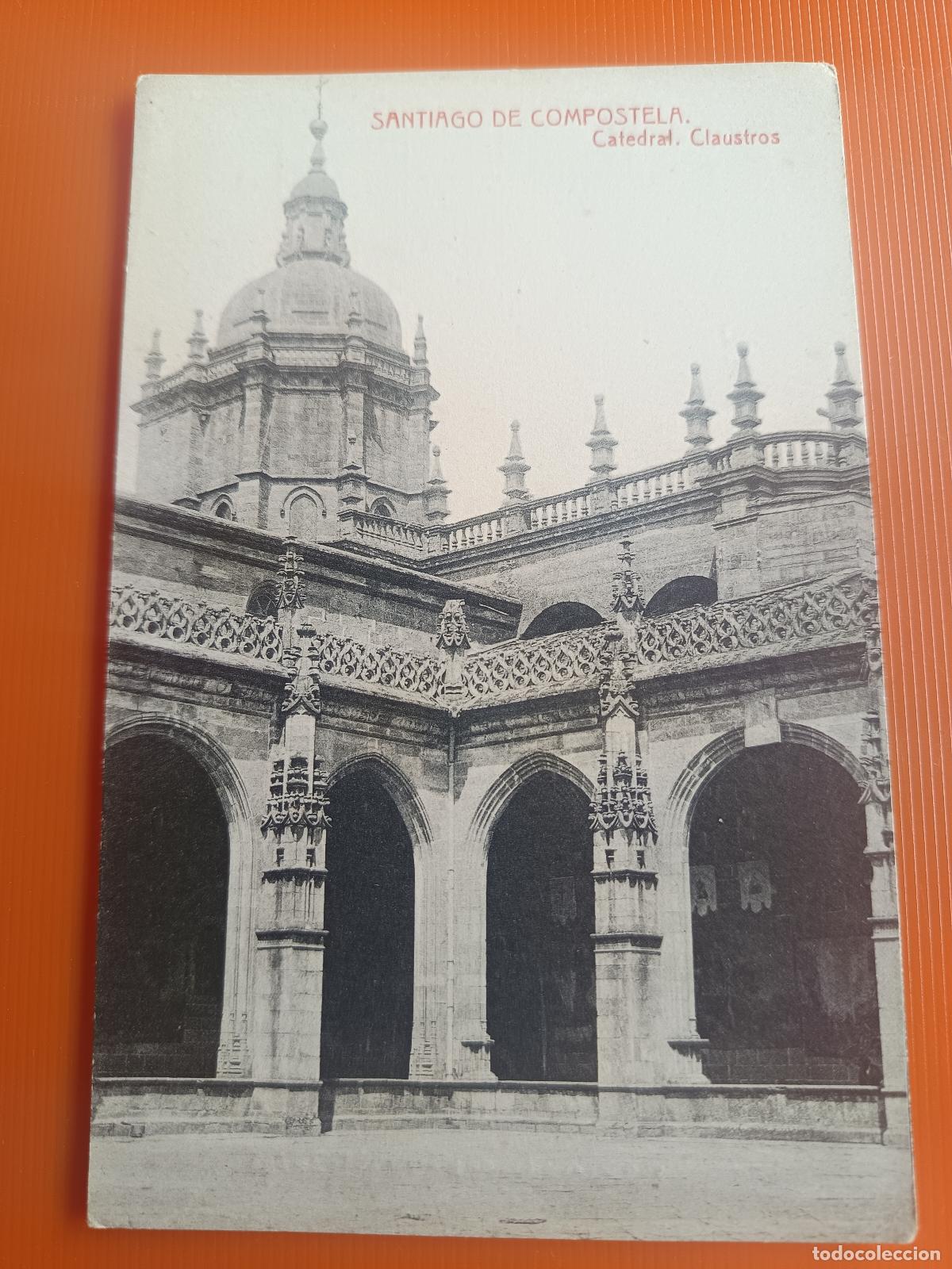 Postales: POSTAL SANTIAGO DE COMPOSTELA, CATEDRAL CLAUSTROS, 487 FOTOTIPIA THOMAS BARCELONA, S/C