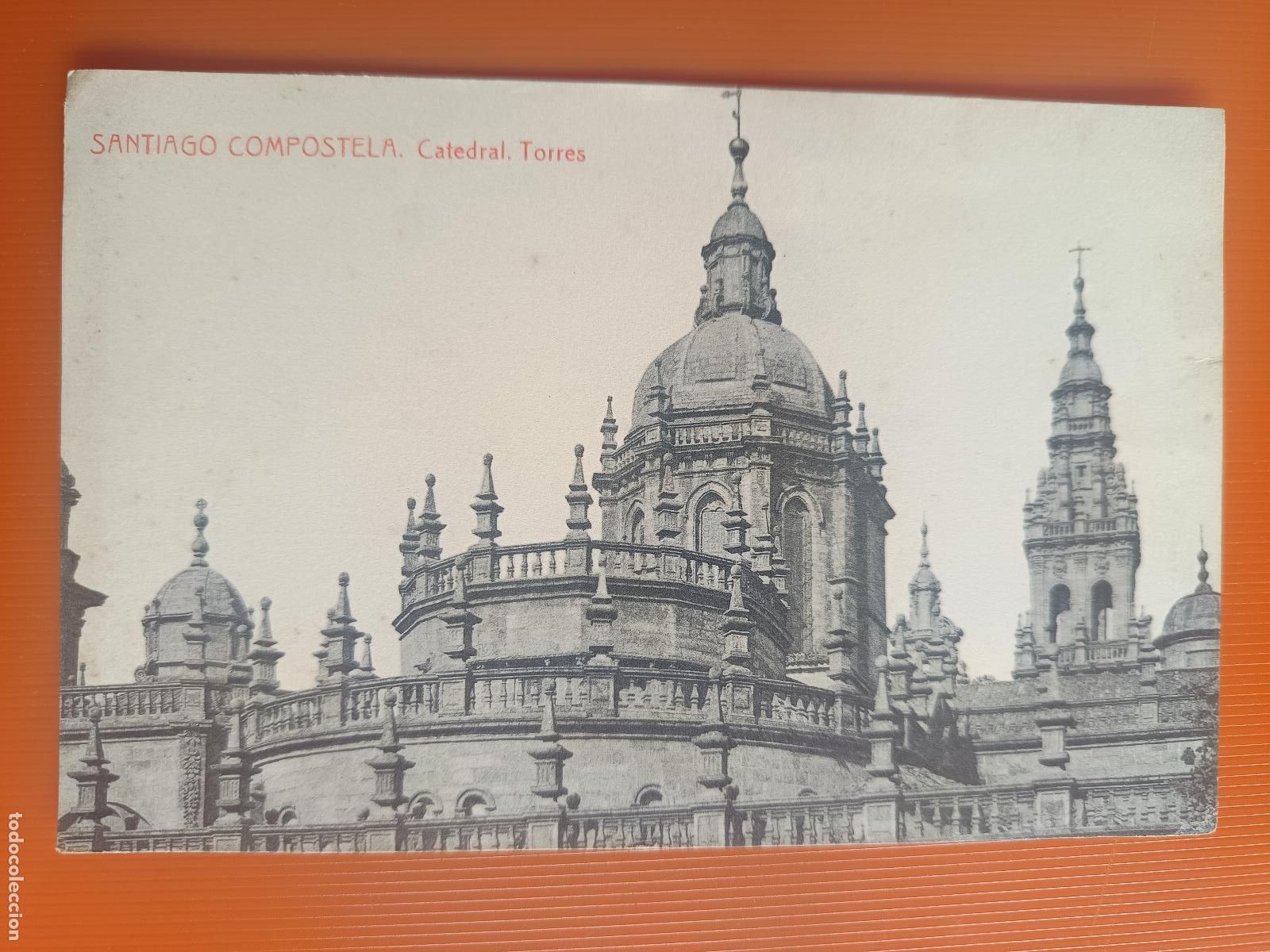 Postales: POSTAL SANTIAGO DE COMPOSTELA, CATEDRAL TORRES, 410 FOTOTIPIA THOMAS BARCELONA, S/C