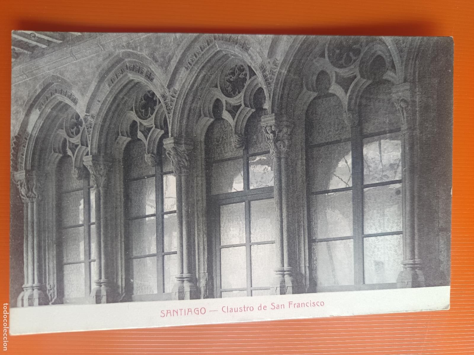 Postales: POSTAL SANTIAGO DE COMPOSTELA, CLAUSTRO DE SAN FRANCISCO, SIN CIRCULAR