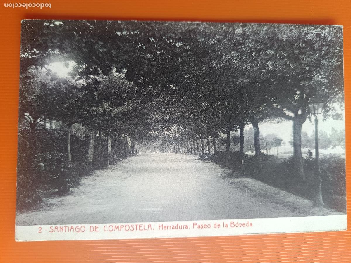 Postales: POSTAL SANTIAGO DE COMPOSTELA, HERRADURA PASEO DE LA BOVEDA 2, 6337 FOTOTIPIA THOMAS BARCELONA S/C