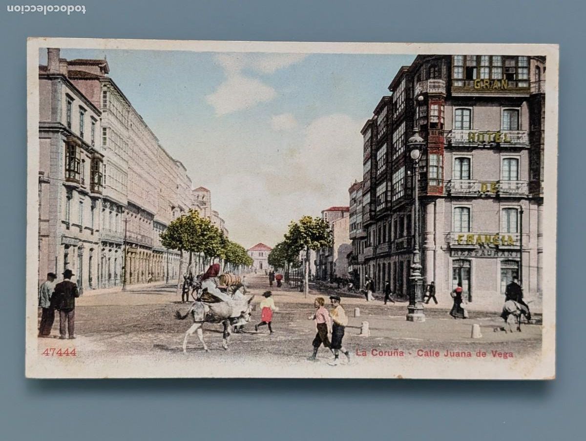 Postales: POSTAL LA CORU&Ntilde;A N&ordm; 47444 CALLE JUANA DE VEGA ED P.Z. REV SIN DIVIDIR VIGO SANTIAGO PERFECTA CONSERV