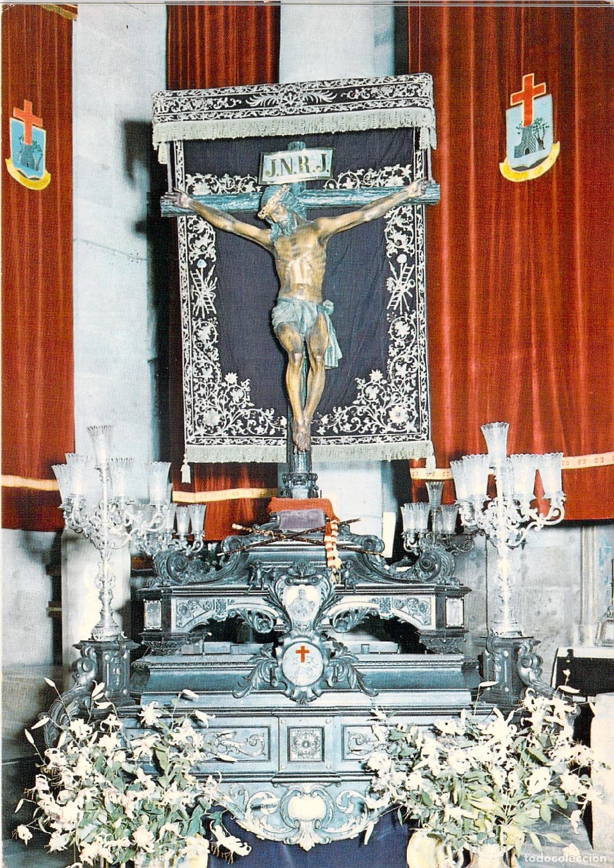 Postales: Postal de Vigo - Santo Cristo de la Victoria sobre su Trono
