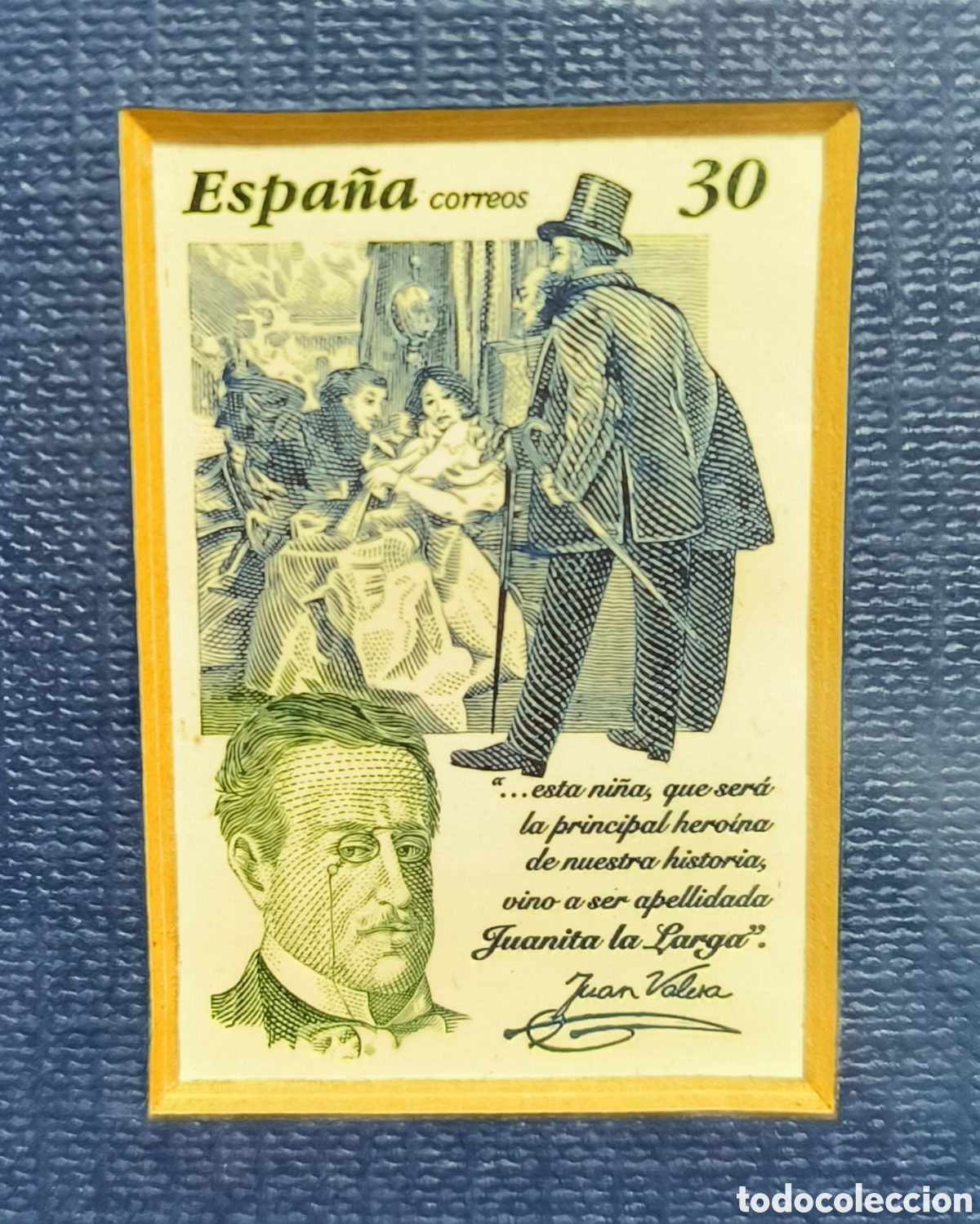 Postales: CUADRO CONMEMORATIVO EFICEGA-99 (EXPOSICI&Oacute;N FILAT&Eacute;LICA DE GALICIA) - SELLO JUAN VALERA