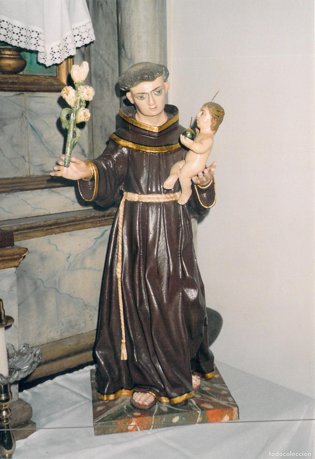 Postales: Postal de San Antonio de Padua con el Ni&ntilde;o Jes&uacute;s en Arca, Galicia