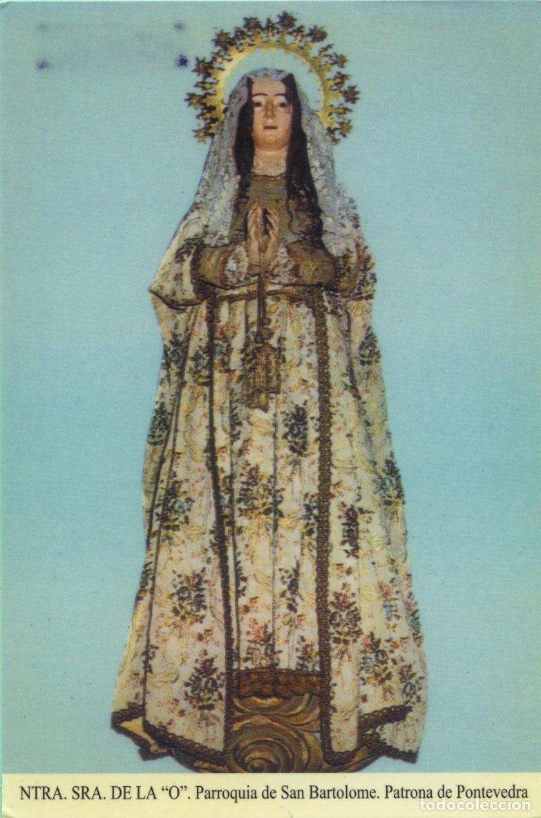 Postales: Ntra. Sra. de la O. Pontevedra. Tarjet&oacute;n con oraci&oacute;n editada por Asociaci&oacute;n de Amigos de la Virgen d