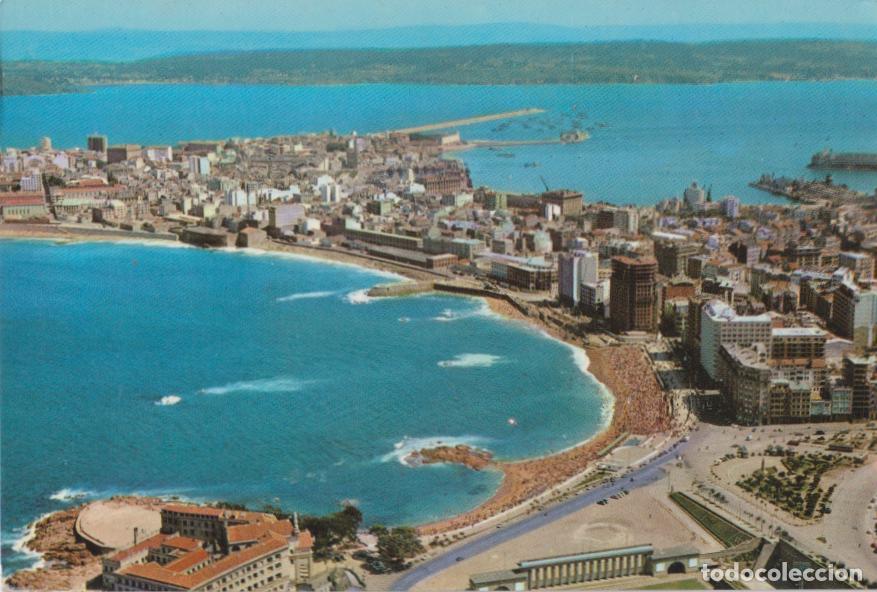 Postales: LA CORU&Ntilde;A, PLAYA DE RIAZOR, VISTA A&Eacute;REA &ndash; EDICIONES ALARDE N&ordm;465 &ndash; S/C