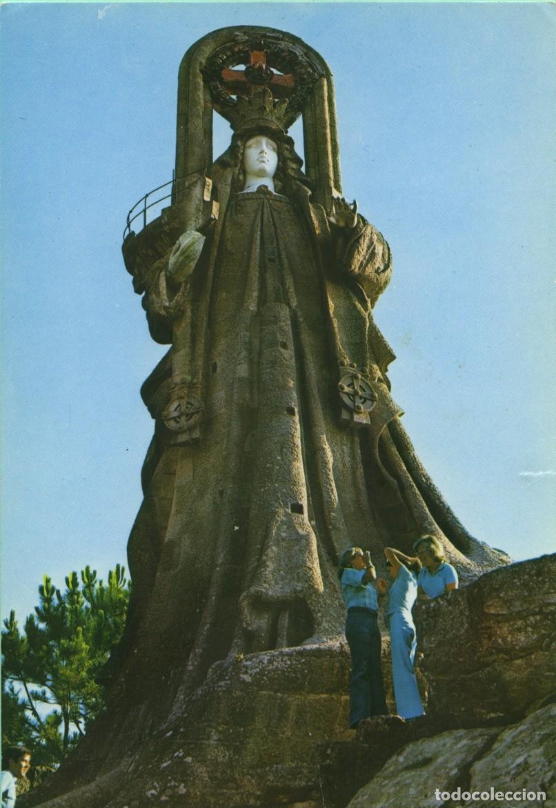 Postales: N&ordm; 3487-BAYONA LA REAL. Pontevedra. Virgen de la Roca. Sin circular.