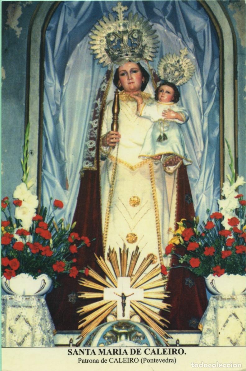 Postales: Tarjet&oacute;n con oraci&oacute;n. Santa Mar&iacute;a de Caleiro. Patrona de CALEIRO. Pontevedra. ED. ASOCIACI&Oacute;N AMIGOS
