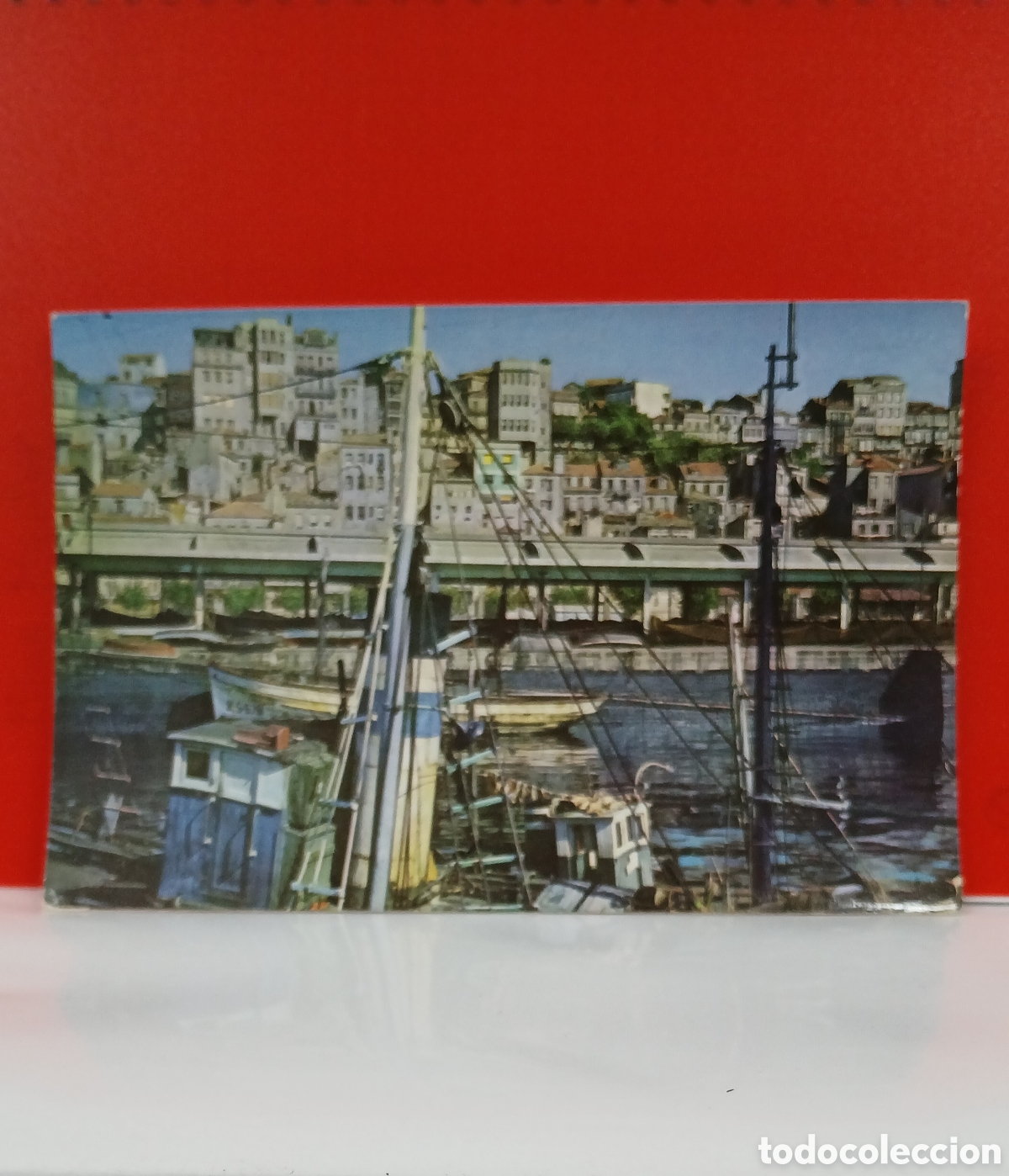 Postales: POSTAL ANTIGUA VIGO &rdquo;EL BERB&Eacute;S PUERTO PESQUERO&rdquo; 1962
