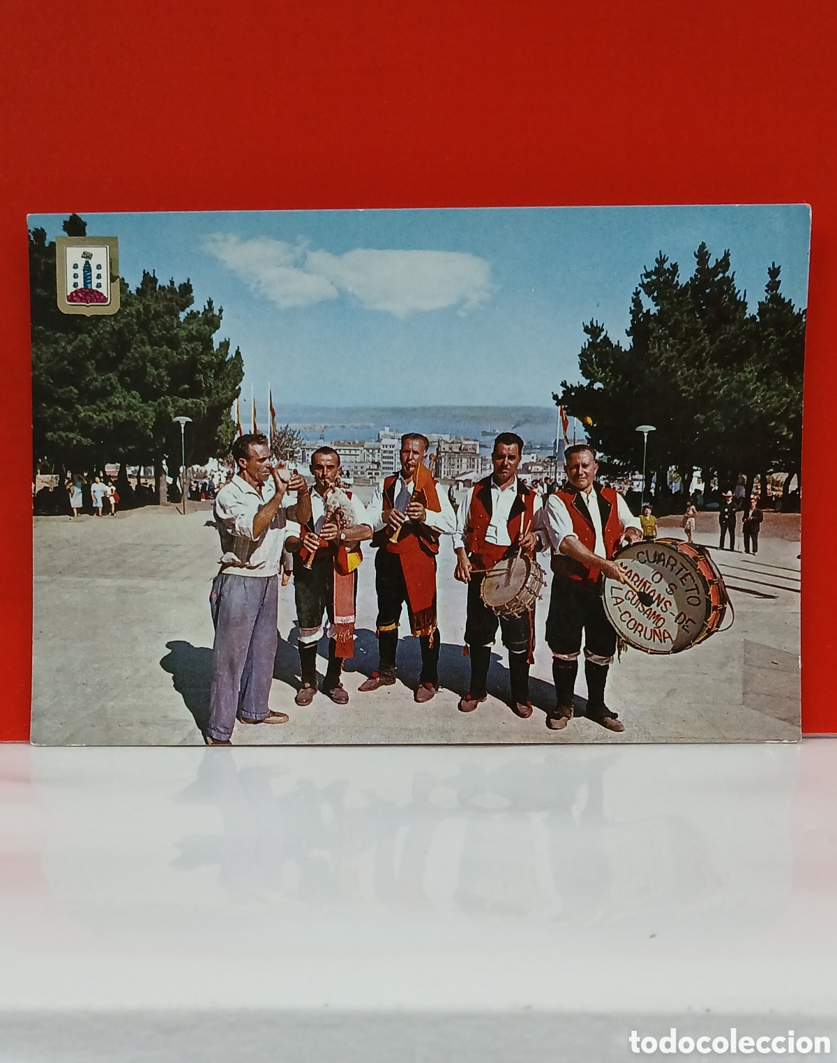 Postales: POSTAL ANTIGUA LA CORU&Ntilde;A &rdquo; PARQUE DE SANTA MARGARITA&rdquo; (A&Ntilde;OS 60)