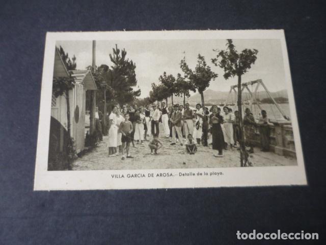 Postales: VILLAGARCIA DE AROSA PONTEVEDRA DETALLE DE LA PLAYA