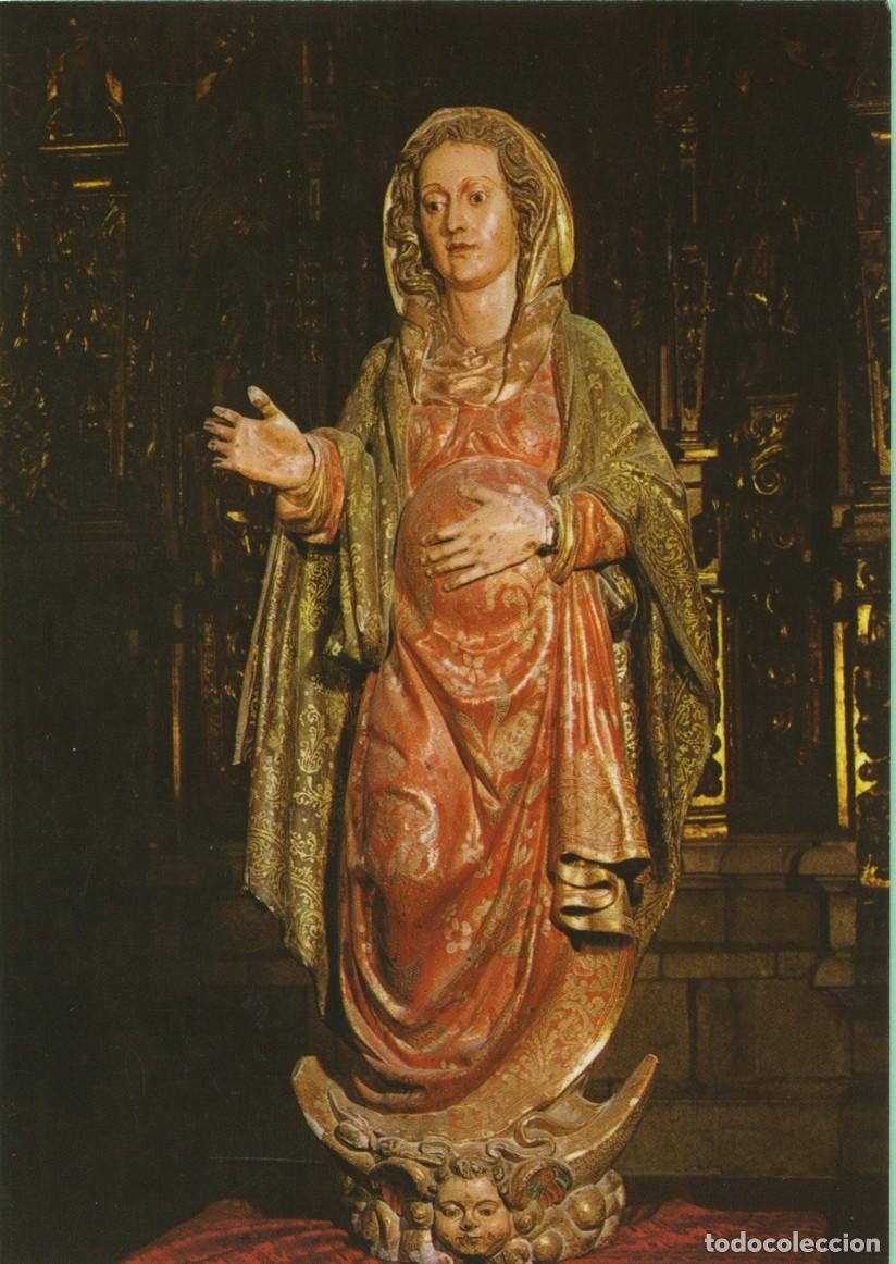 Postales: N&ordm; 1-TUY. Pontevedra. Catedral. Virgen de la Expectaci&oacute;n. Siglo XVI. Sin circular. EDICIONES ARRIBAS
