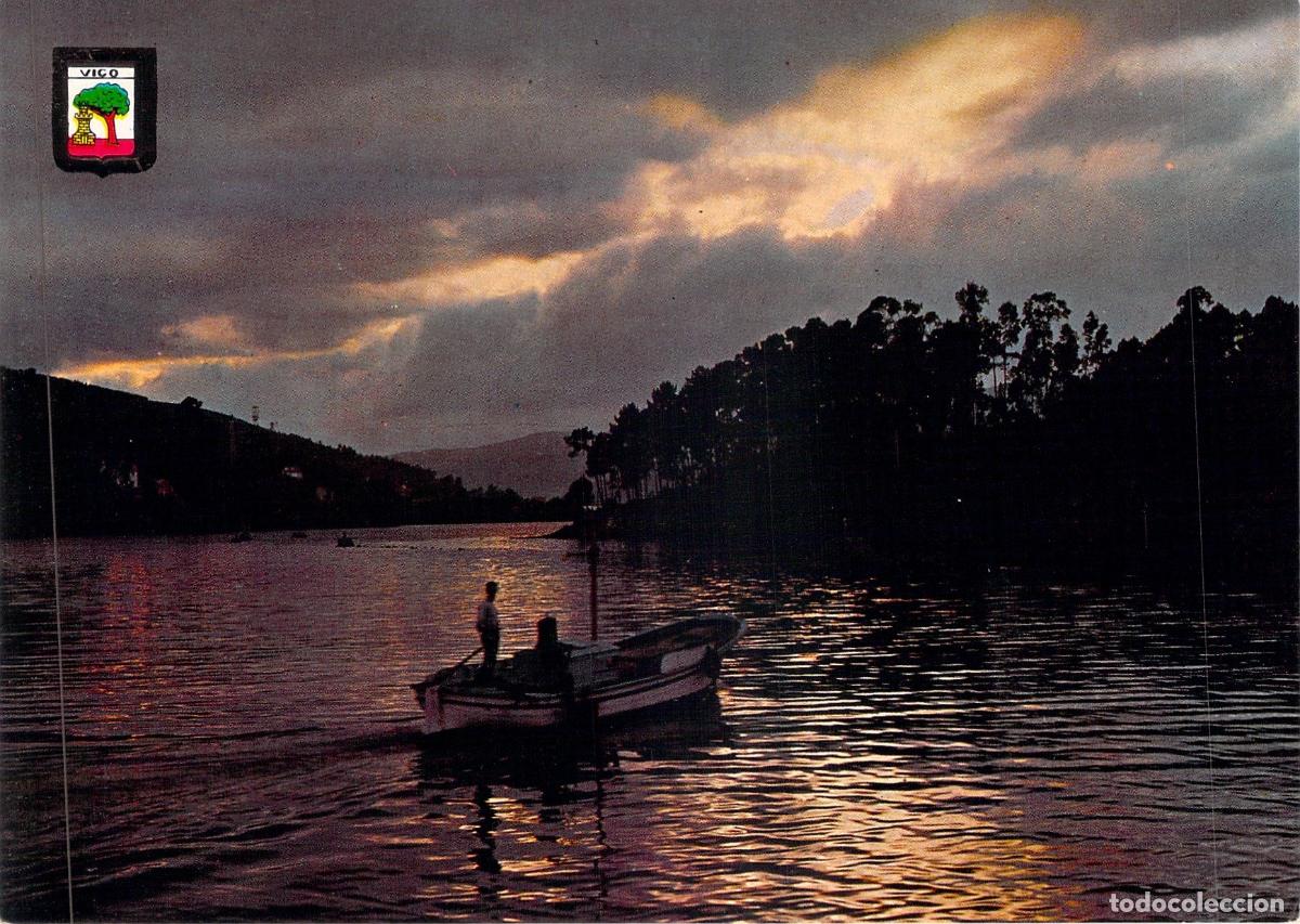 Postales: Postal Atardecer en Redondela R&iacute;a de Vigo Galicia