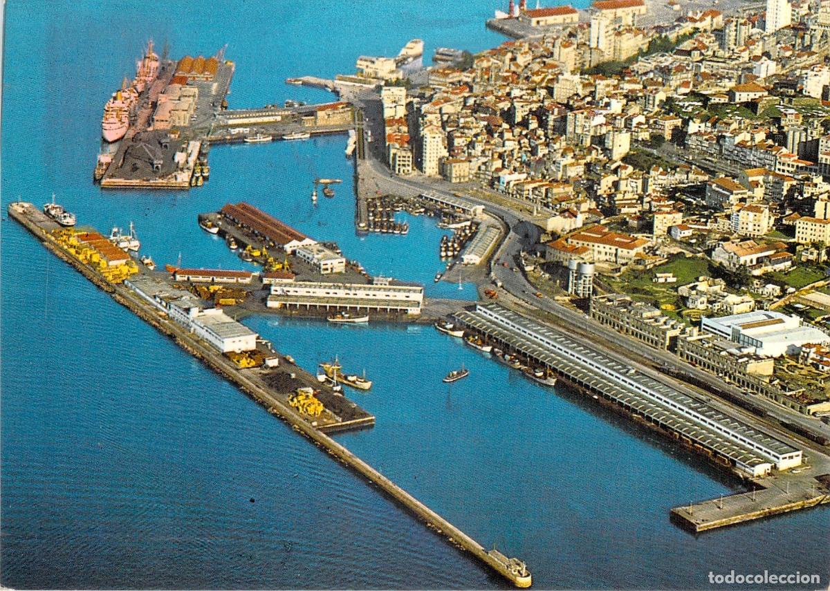 Postales: Postal Vista A&eacute;rea del Puerto de Vigo, Galicia