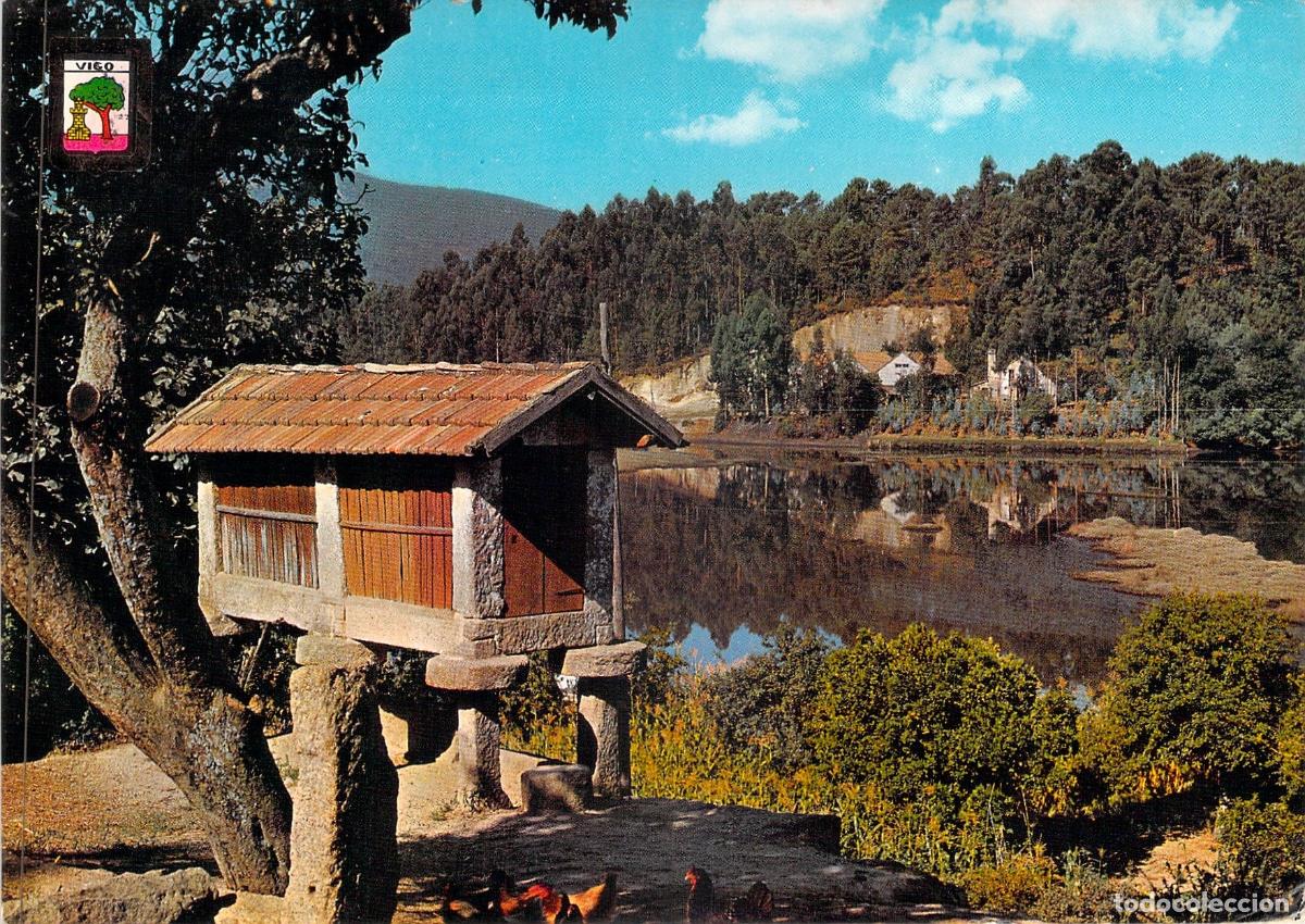 Postales: Postal de Redondela y R&iacute;a de Vigo con H&oacute;rreo Tradicional Gallego
