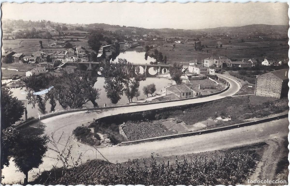 Postales: Puente sobre el r&iacute;o Mi&ntilde;o - Lugo - Postal circulada