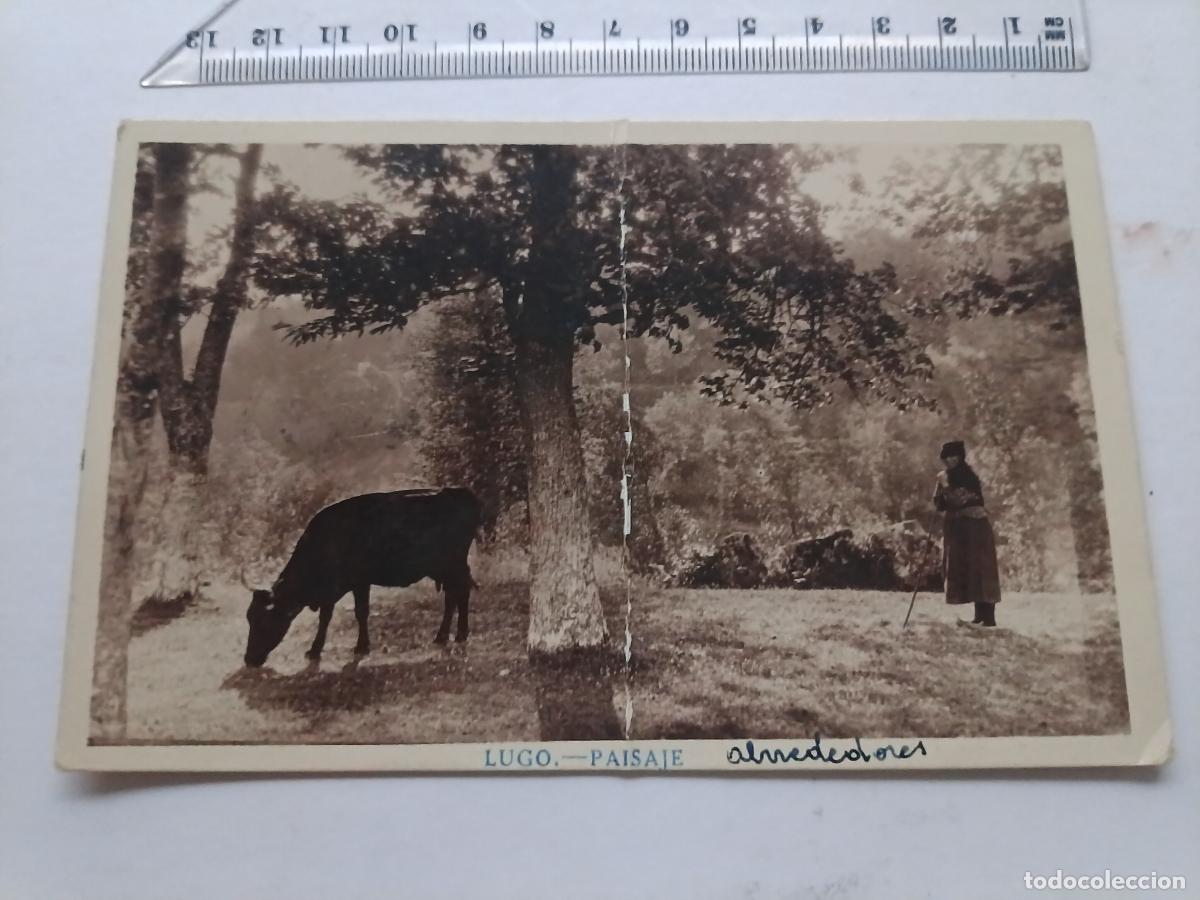 Postales: Lugo, postal circulada