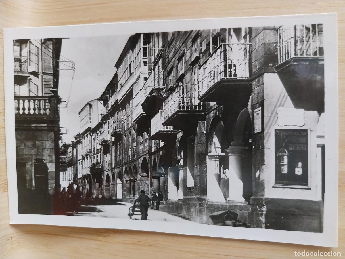 Postales: SANTIAGO RUA NUEVA ED HELIOTIPIA 27 SC ORIGINAL ANIMADA HOMBRE CARRETILLA PUBLI CHARTREUSE