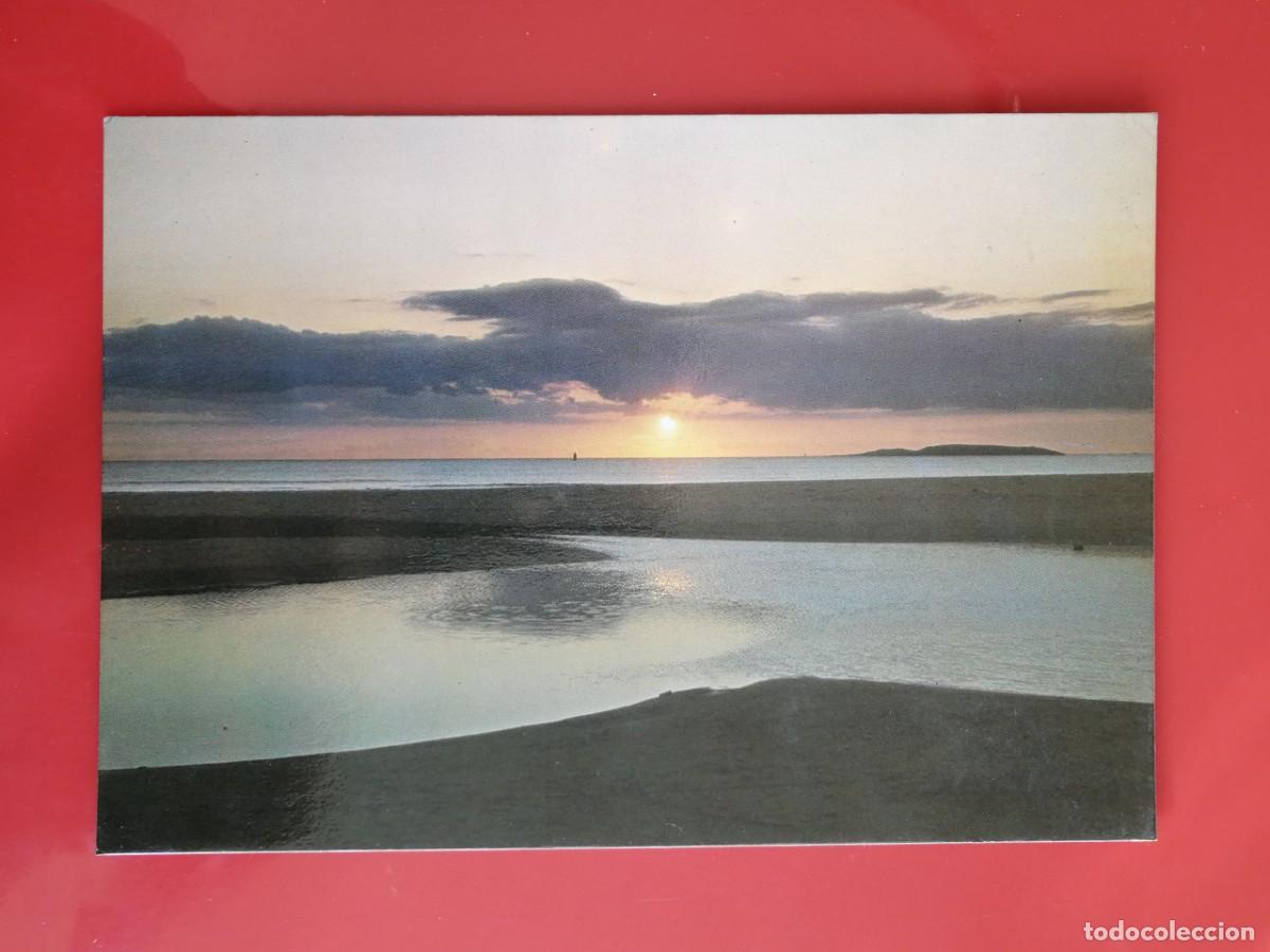 Postales: POSTAL 18596 ESCRITA-FAMA 3236 GALICIA PUESTA DE SOL PLAYA