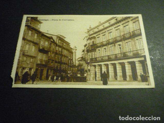 Postales: SANTIAGO DE COMPOSTELA PLAZA DE CERVANTES