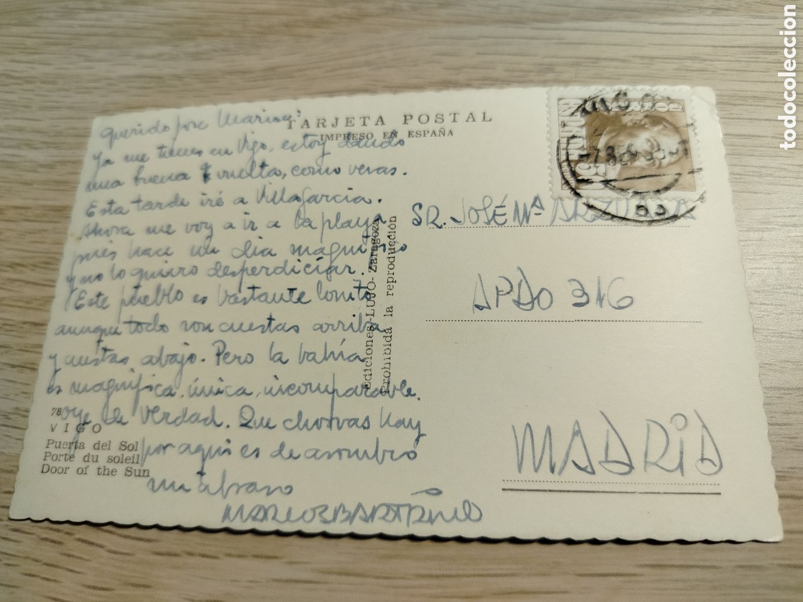 Postales: VIGO 78. PUERTA DEL SOL - Foto 2