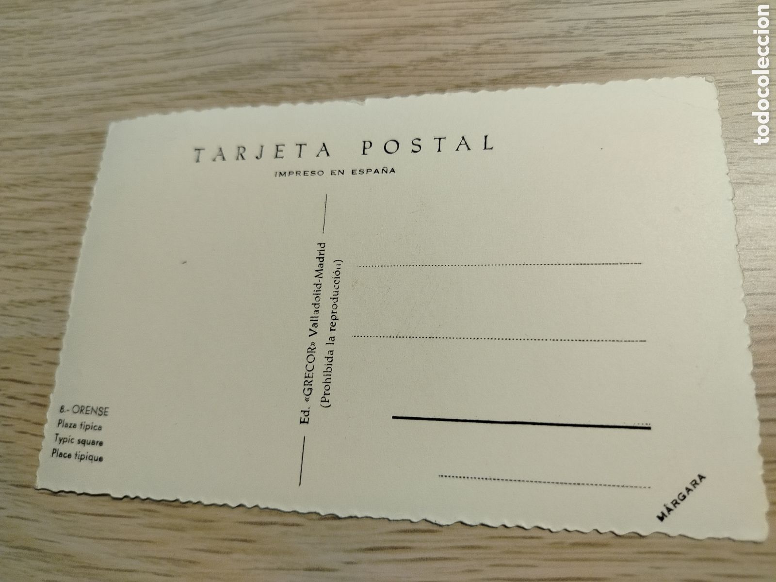 Postales: ORENSE 8. PLAZA TIPICA - Foto 2