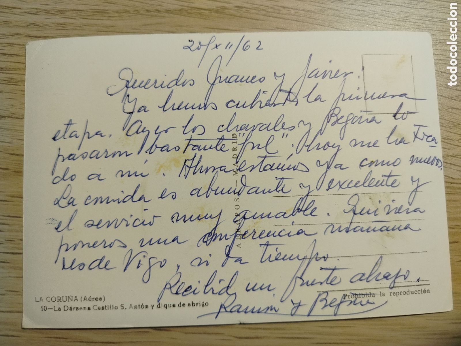 Postales: LA CORU&Ntilde;A 10. LA DARSENA CASTILLO - Foto 2
