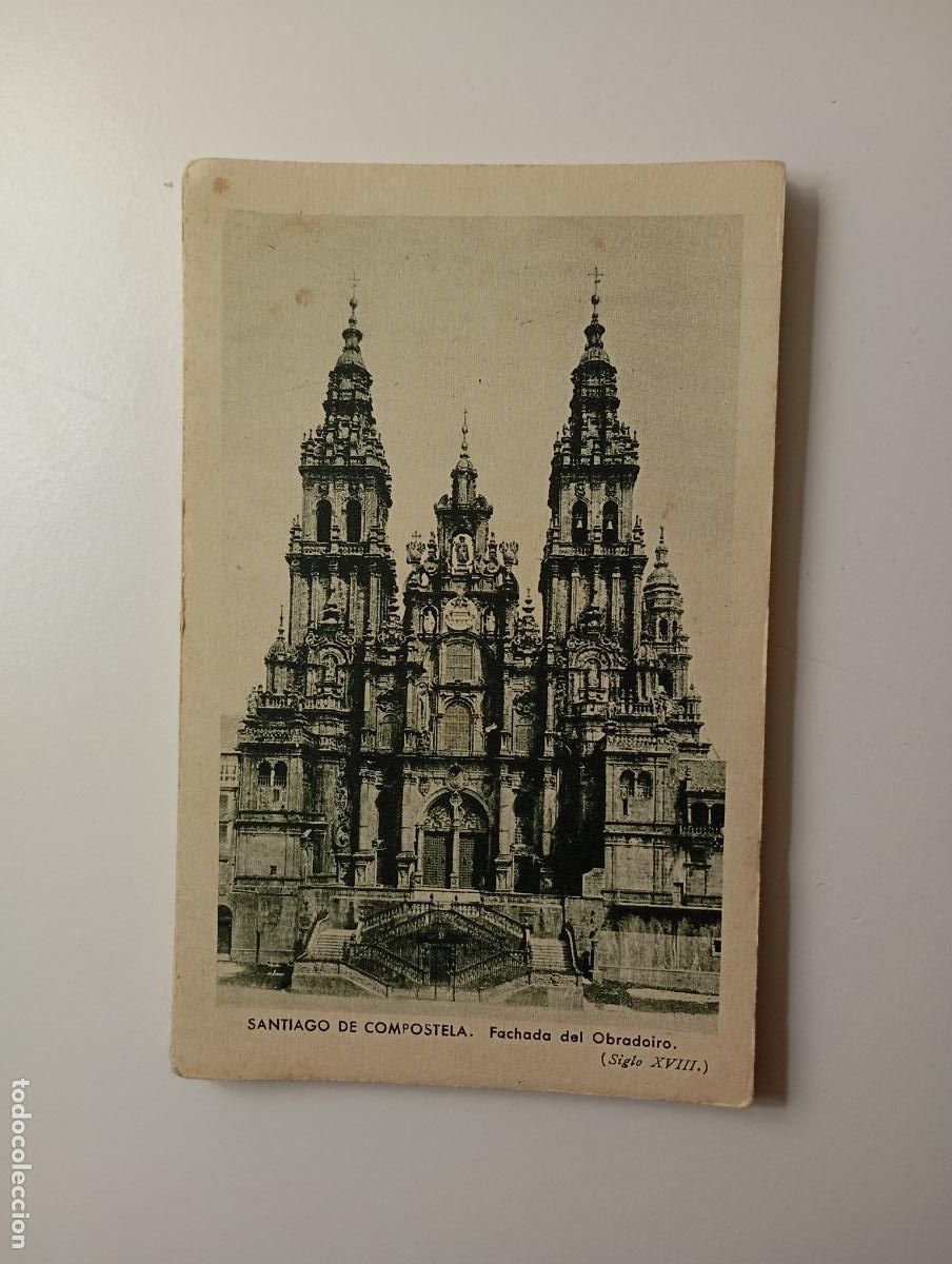 Postales: ANTIGUA POSTAL SANTIAGO DE COMPOSTELA. FACHAD DEL OBRADOIRO. TDKP29D