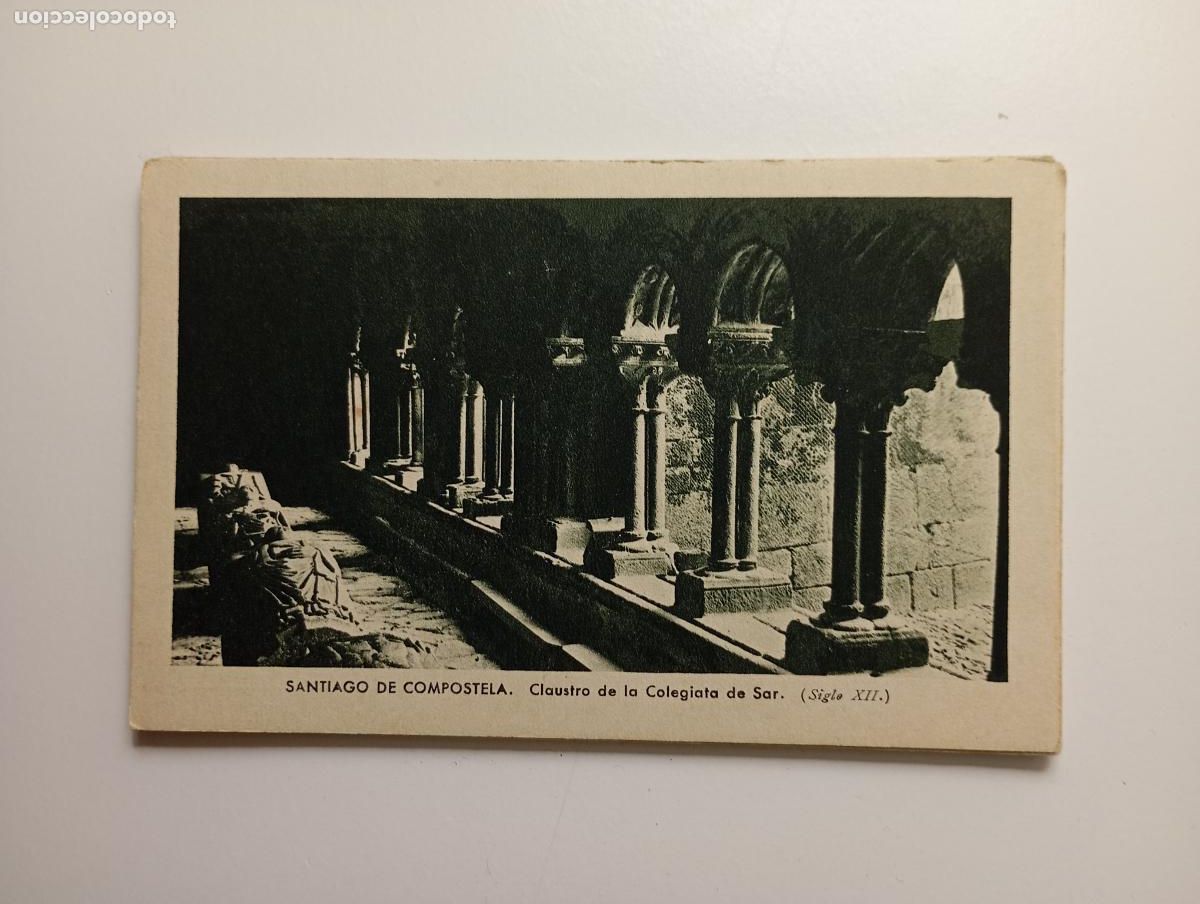 Postales: ANTIGUA POSTAL SANTIAGO DE COMPOSTELA. CLAUSTRO COLEGIATA SAR. TDKP29D